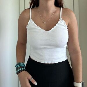 Brandy Melville White Nicolette Tank Top!
